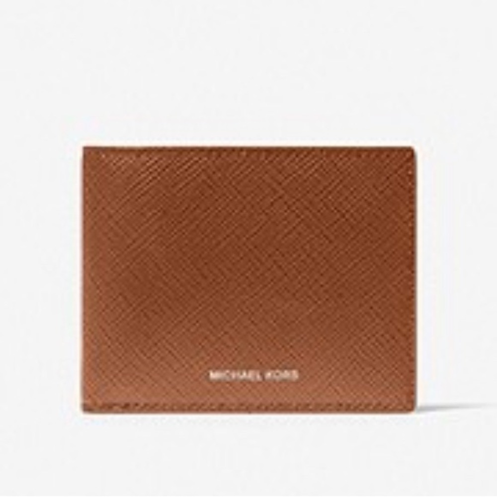 MICHAEL KORS MENS Crossgrain Leather Bifold Wallet